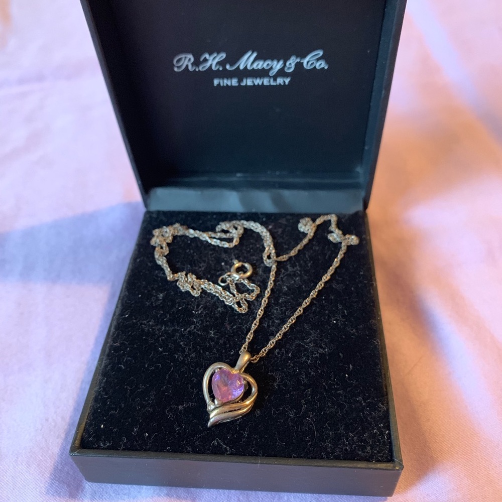 Macy & Co Amethyst Necklace